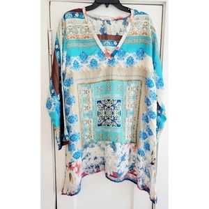 Johnny Was Silk Blouse